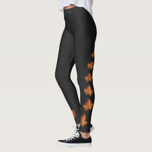 Maple Leaf Leggings Custom Canada Leggings & Gifts
