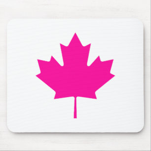Maple Leaf MagentaTransp The MUSEUM Zazzle Gifts Mouse Pad