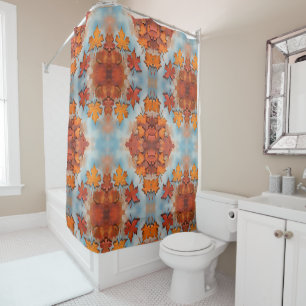 Maple leaf mirrored design pattens