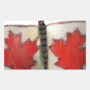 "Maple Leaf Monarch" Canadian Flag Butterfly  Sticker