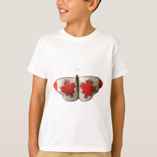 "Maple Leaf Monarch" Canadian Flag Butterfly  T-Shirt