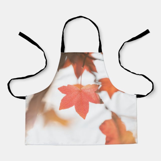 Maple Leaf Nature Photo Apron (Front)