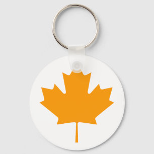 Maple Leaf OrangeTransp The MUSEUM Zazzle Gifts Keychain
