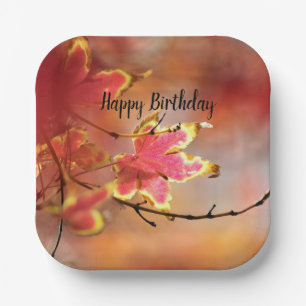 Maple Leaf Paper Plate