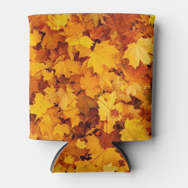 Maple Leaf Pattern-25877 Can Cooler (Front)
