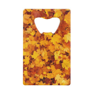 Maple Leaf Pattern-25877 Credit Card Bottle Opener