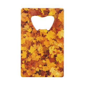 Maple Leaf Pattern-25877 Credit Card Bottle Opener