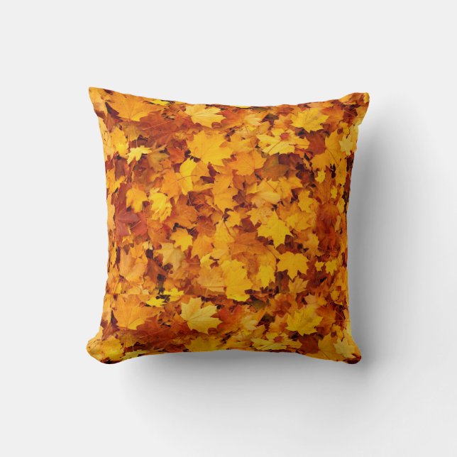 Maple Leaf Pattern-25877 Throw Pillow (Front)