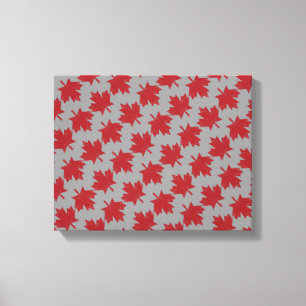 Maple Leaf Pattern Canvas Print