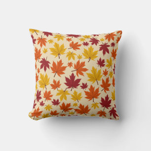 Maple leaf pattern design pillow