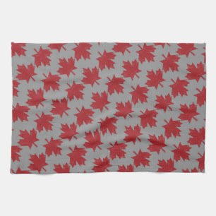 Maple Leaf Pattern Kitchen Towel