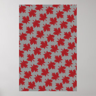 Maple Leaf Pattern Poster