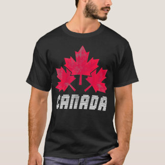 Maple Leaf Proud Canadian Flag Ottawa Gift Canada  T-Shirt