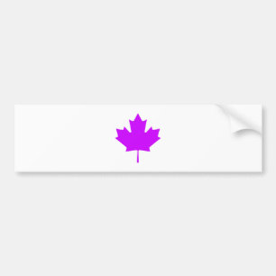 Maple Leaf PurpleTransp The MUSEUM Zazzle Gifts Bumper Sticker