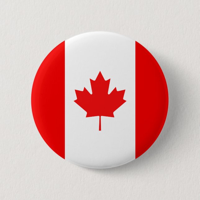 Maple Leaf Symbol 2 Inch Round Button (Front)