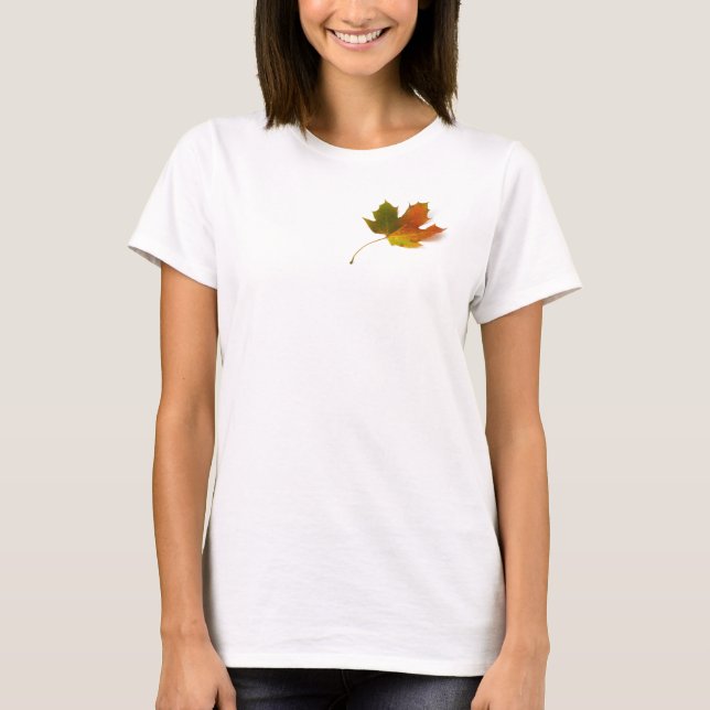 Maple Leaf  T-shirt by Petr Kratochvil (Front)
