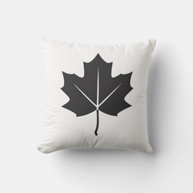 maple leaf throw pillow (Front)