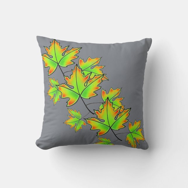 Maple Leaf Throw Pillow (Front)