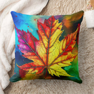 Maple Leaf Throw Pillow