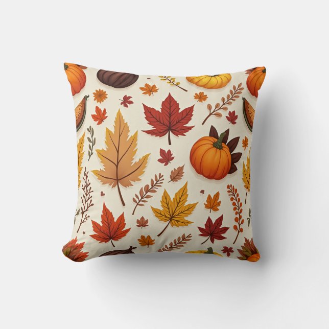maple leaf throw pillow (Front)