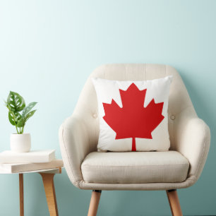 Maple leaf throw pillow
