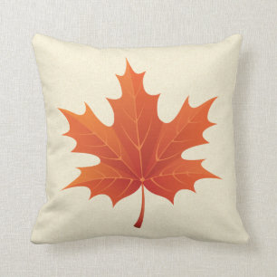 Maple Leaf Throw Pillow