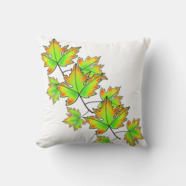 Maple Leaf Throw Pillow (Front)