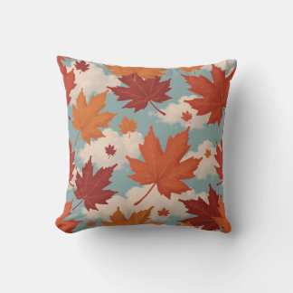 Maple leaf throw pillow
