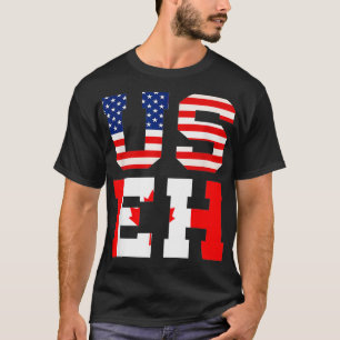 Maple Leaf USA Patriotic Canadian Canada  T-Shirt