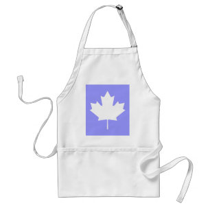Maple Leaf  White Transp The MUSEUM Zazzle Standard Apron