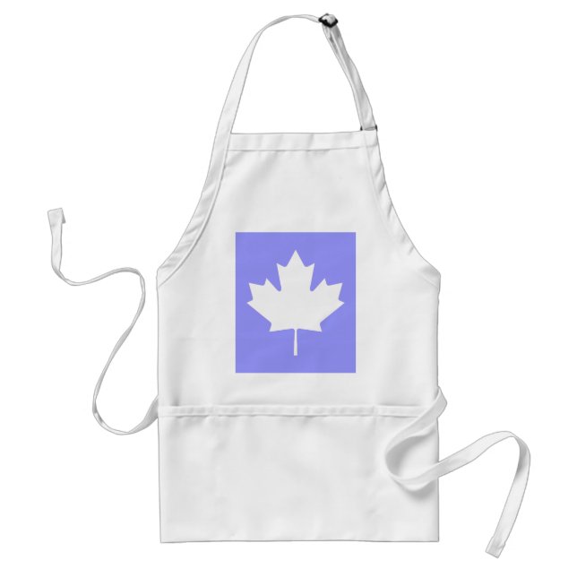 Maple Leaf  White Transp The MUSEUM Zazzle Standard Apron (Front)