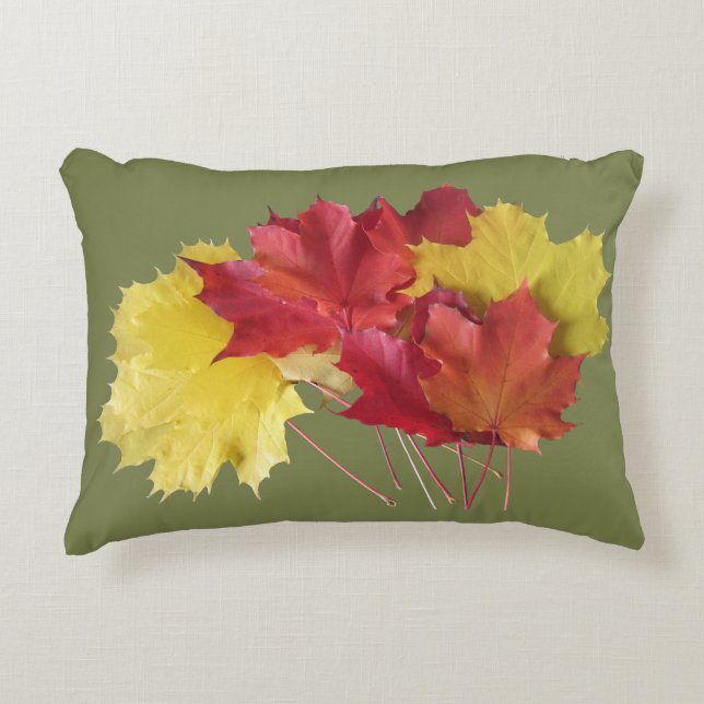 Maple Leaves Accent Pillow (Front)