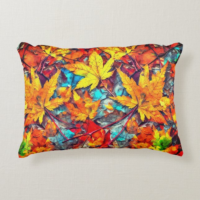 Maple Leaves  Accent Pillow (Front)