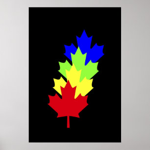 Maple Leaves - Canada Poster