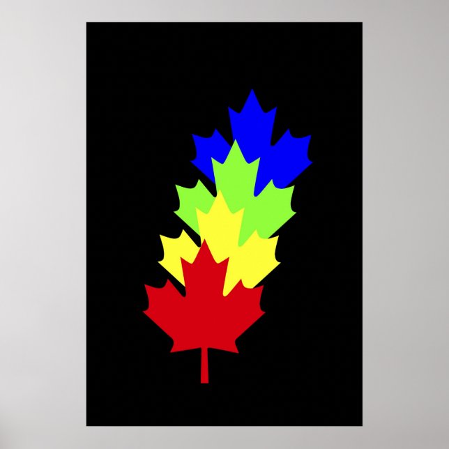 Maple Leaves - Canada Poster (Front)