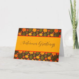 Maple leaves custom card