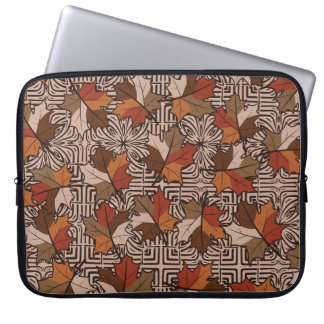Maple Leaves Four-Finger Flower Pattern Laptop Sleeve