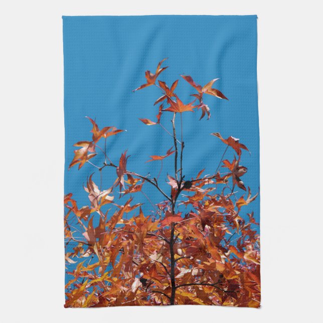 Maple Leaves Kitchen Towel (Vertical)
