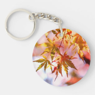 Maple Leaves Landscape Design-21355 Keychain