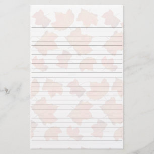 Maple Leaves Lined Writing Paper