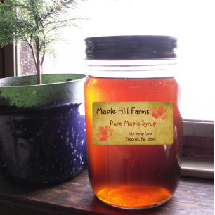 Maple Leaves Maple Syrup Product Label