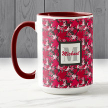 Maple Leaves on a Charcoal Background Mug