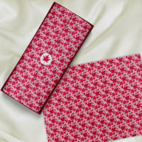 Maple Leaves on a Pink Background