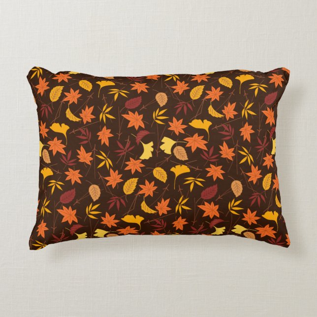 Maple Leaves Pattern-45947 Accent Pillow (Front)