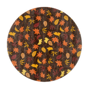 Maple Leaves Pattern-45947 Cutting Board