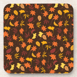 Maple Leaves Pattern Coaster