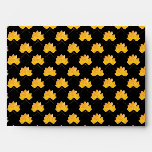 Maple leaves pattern envelope