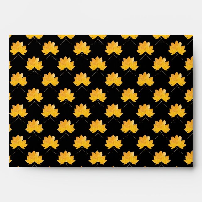 Maple leaves pattern envelope (Front)