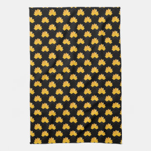 Maple leaves pattern kitchen towel