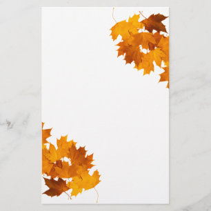 Maple leaves stationery